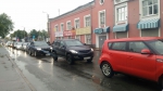 Псков стоит в пробках