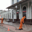 Сотрудники МЧС провели дезинфекцию железнодорожного вокзала в Пскове - Pln-Pskov.Ru