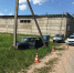 Нетрезвый водитель наехал на опору ЛЭП в Опочке. ФОТО - Pln-Pskov.Ru