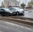 Два автомобиля столкнулись на новом круговом перекрестке в Пскове - Pln-Pskov.Ru