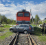 Поезд въехал в легковой автомобиль в Пскове. ФОТО - Pln-Pskov.Ru
