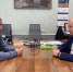 Борис Елкин провёл рабочую встречу с главой DUF Бериславского района  Андреем Костюком. Фото Telegram - InformPskov.Ru