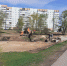 Фундамент площадки для кормления уток устанавливают у реки Милевки в Пскове. ФОТО - Pln-Pskov.Ru