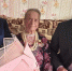 100-летнюю участницу Великой Отечественной войны из Великих Лук с наступающим Днём Победы поздравил глава района. Скриншот из видео из Telegram-канала Алексея Кузьмина - InformPskov.Ru