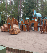 В Пушкиногорском районе завершаются работы в парке «Лукоморье»