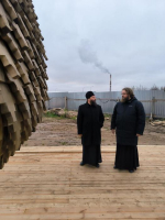 Митрополит Псковский и Порховский Матфей проинспектировал строительство нового храма
