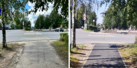 В Плюссе завершен ремонт пешеходных дорожек                      - Комитет по транспорту и связи