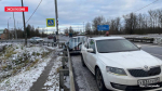 Водитель пострадал в ДТП у моста в Острове