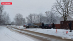 Автомобиль протаранил забор в после ДТП в Великих Луках протаранил забор в после ДТП в Великих Луках