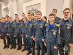Кадеты МЧС России приняли участие в торжественном церемониале