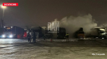 Пять автомобилей загорелись в одном из автопарков Великих Лук