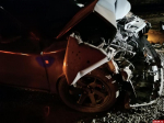 На Северном обходе Пскова две автомашины столкнулись в результате совпадения обгона с левым поворотом. ФОТО