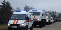 В Псковской области прошли учения по ликвидации крупного ДТП в зимних условиях. Фото: пресс-служба ГУ МЧС России по Псковской области - InformPskov.Ru