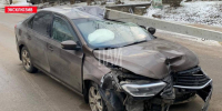 Автомобиль протаранил опору ЛЭП в Идрице - InformPskov.Ru