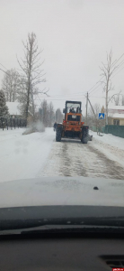 В Дновском районе приступили к расчистке улиц от снега