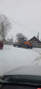 В Дновском районе приступили к расчистке улиц от снега