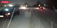 Перебегавшую дорогу женщину сбили в Острове. Фото здесь и далее: ПАИ - InformPskov.Ru