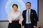 Статуэтку «Знатока избирательных процессов» получила председатель ТИК города Пскова