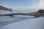 Благоустройство сквера и новый пешеходный мост через Пскову оценил Губернатор