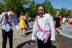 Мультимедийный фонтан стал доминантой в сквере на Четырех углах — глава Пскова