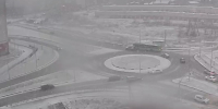 В Пскове на круговом перекрестке подбили автобус с пассажирами. ВИДЕО - Pln-Pskov.Ru