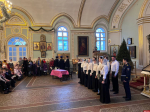 Рождественский праздник и новогодняя программа прошли в храме Александра Невского в Пскове. Фоторепортаж