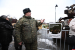 Псковские полицейские обеспечивают охрану порядка на выставке трофейной техники стран НАТО
