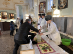 В православный праздник курсанты оказали помощь воинскому храму Александра Невского