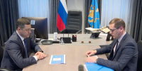Михаил Ведерников и Андрей Михеев. Скриншот видео, опубликованного в Telegram-канале губернатора - InformPskov.Ru