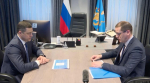 Михаил Ведерников и Андрей Михеев. Скриншот видео, опубликованного в Telegram-канале губернатора