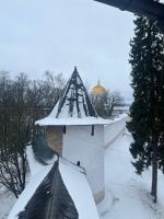 Пять башен отреставрировали в Псково-Печерском монастыре