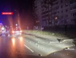 Водитель автомобиля Audi на огромной скорости врезался в фонарный столб на улице Труда в Пскове