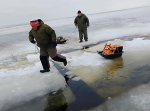 Скриншот видео марта 2024 года. Чудское озеро