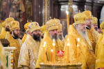 Митрополит Псковский и Порховский Матфей принял участие в соборном богослужении в Храме Христа Спасителя в Москве