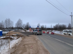 На дороге Изборск — Палкино — Остров открыто движение транспорта по временному объезду моста через реку Романовка