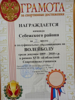 Себежские волейболистки заняли первое место в соревнованиях в Пустошке