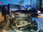 Автобус и микроавтобус столкнулись в Псковском районе