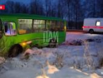 Автобус и микроавтобус столкнулись в Псковском районе