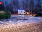 Автобус и микроавтобус столкнулись в Псковском районе