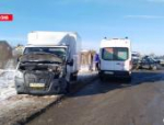 «Газель» Псковского хлебокомбината и Hyundai столкнулись у памятника Невскому