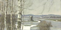 Владимир Кранц. Михайловское. Зимняя Сороть (1978). Из фондов Пушкинского заповедника - InformPskov.Ru