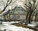 Елена Абдулаева. Ранняя весна. Михайловское. Дом Пушкина (2007). Из фондов музея-заповедника