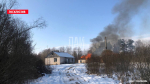 Пенсионерка успела выбежать из горящего дома в Пушкиногорском районе