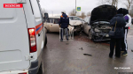 Женщина и двое детей пострадали в результате лобового столкновения автомобилей в Псковском районе