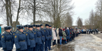 Курсанты Псковского филиала университета приняли участие в митинге, посвященном памяти Героя России Александра Лебедева - ПЮИ ФСИН России