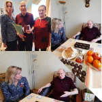Наталья Мельникова вручила ветерану медаль в честь 80-летия Победы. Фото: Telegram-канал Натальи Мельниковой
