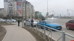 BMW и Skoda столкнулись на пересечении улицы Балтийской и Рижского проспекта в Пскове