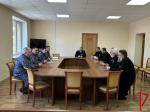 В преддверии Дня войск национальной гвардии Российской Федерации в Пскове прошла рабочая встреча представителей Росгвардии и духовенства