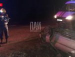 В Гдовском районе водитель пострадал при опрокидывании автомобиля