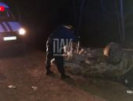 В Гдовском районе водитель пострадал при опрокидывании автомобиля